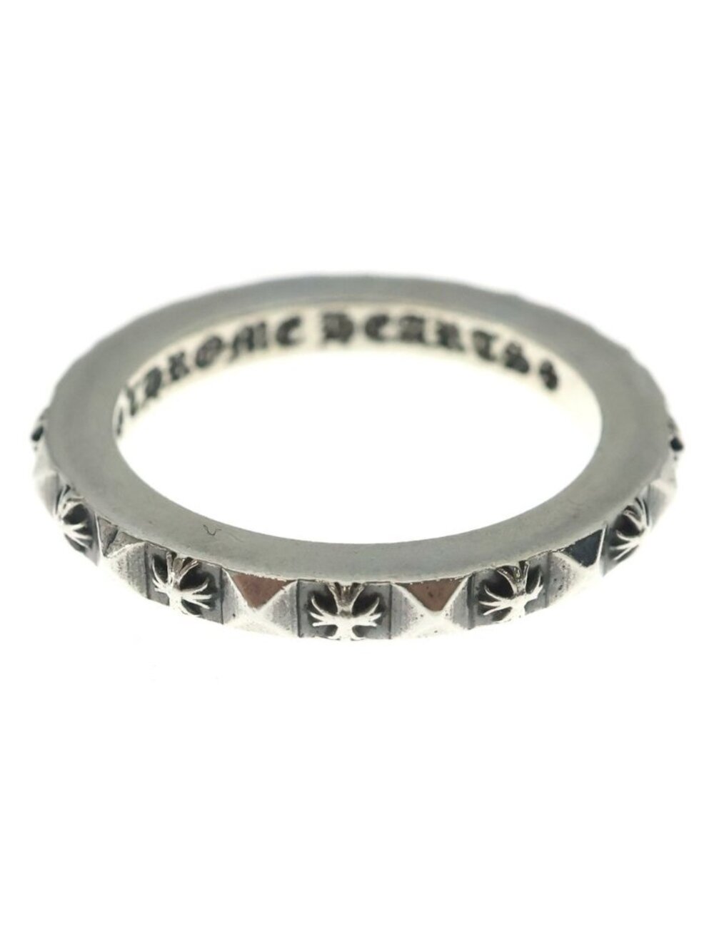 Chrome Hearts Tfp Pnk Pls True Faucin Punk CH Plus Ring Silver